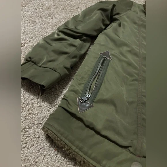 Anthropologie Oversized Sherpa-Lined Parka Jacket Size Small - Picture 6 of 7